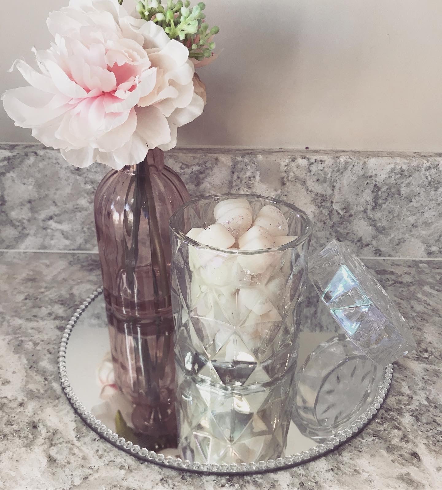 Diamond Glass Jar